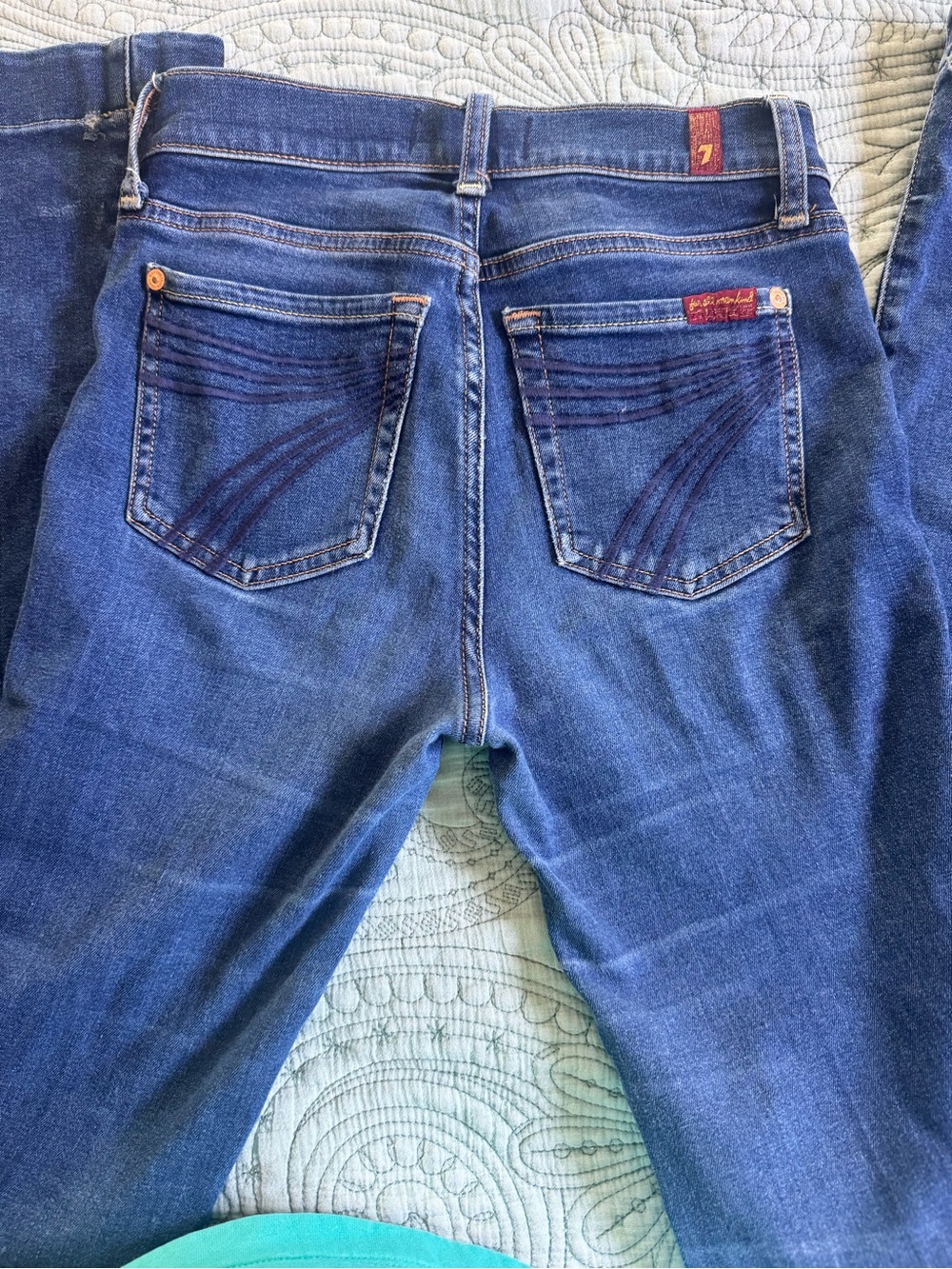 7 For All Mankind Women’s Dark Blue Denim Jeans